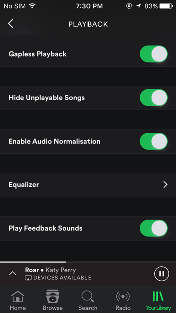 Using spotify on iphone